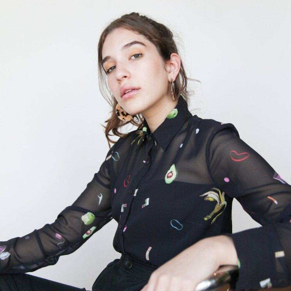ISO Rachel Antonoff Snuffles Top in Garbage OR Dissected Frog Print - S, M, or L